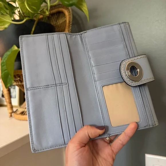 Vintage Coach Y2K Turnlock Wallet Periwinkle Blue - Picture 4 of 9
